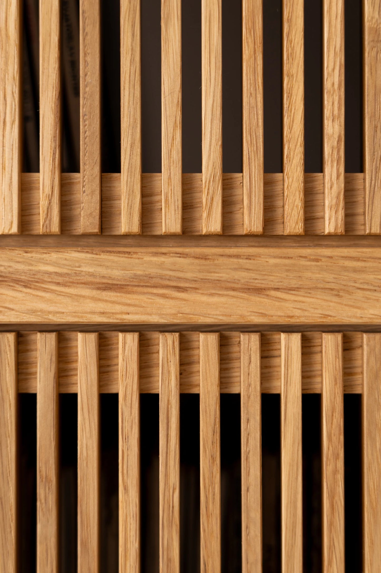 White Oak Wood Bookshelf - Mid-Century Modern