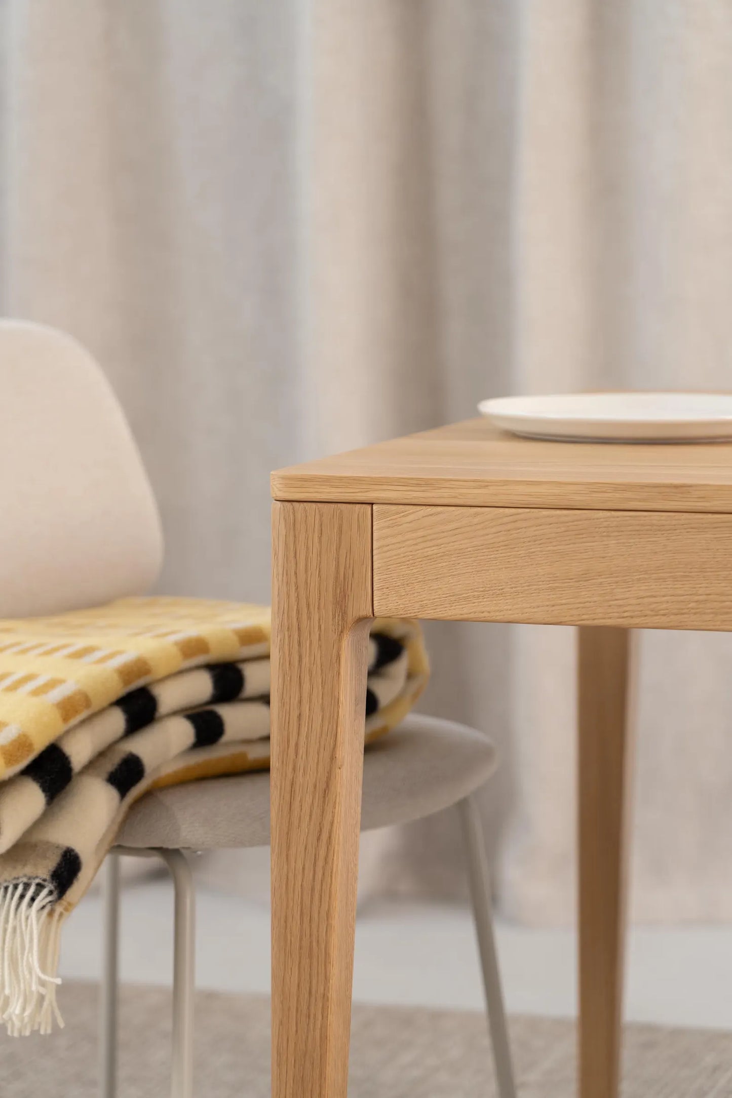 White Oak Extendable Dining Table