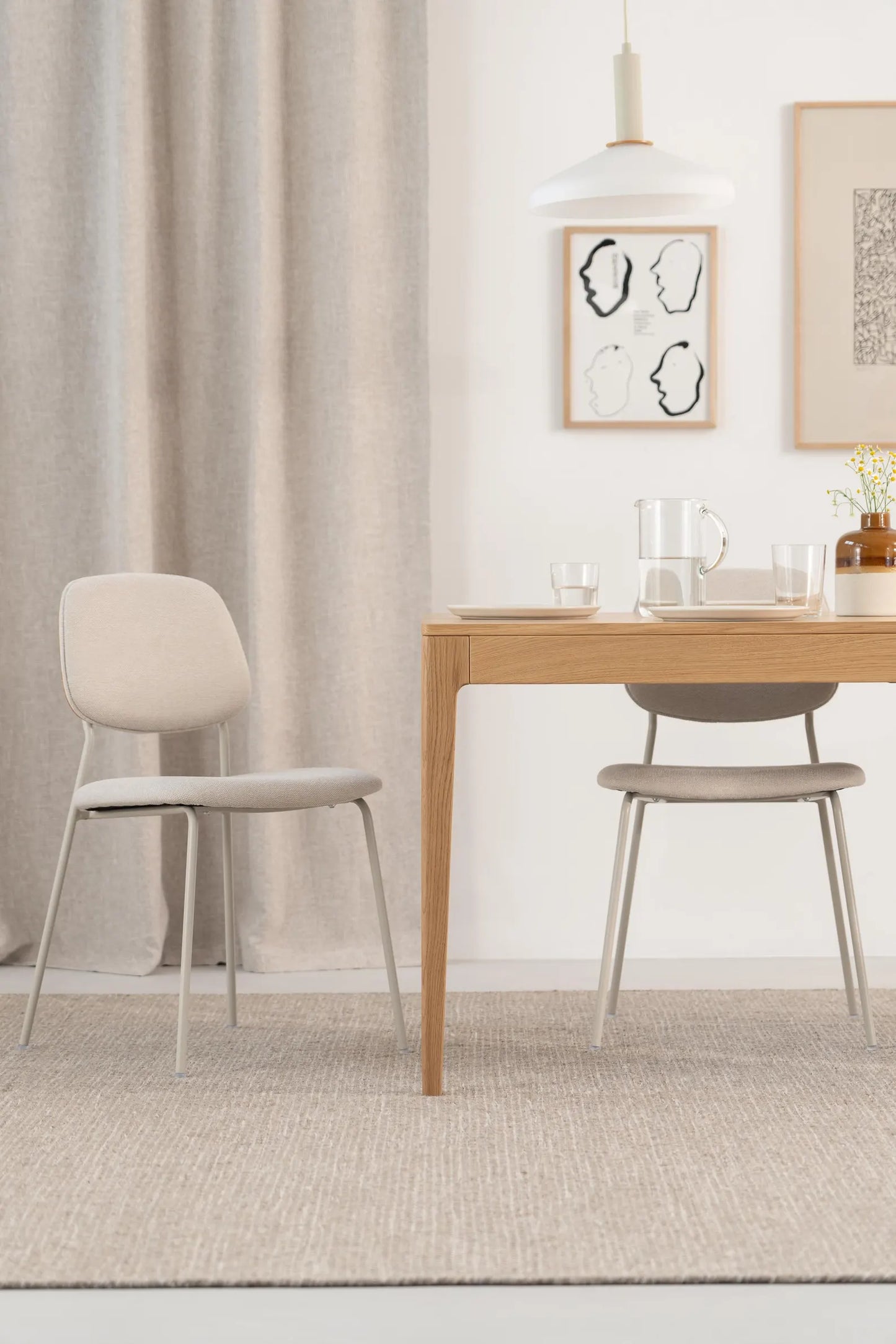 White Oak Extendable Dining Table